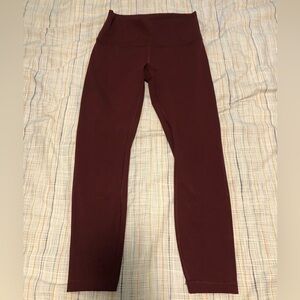 lululemon athletica Burgundy Leggings